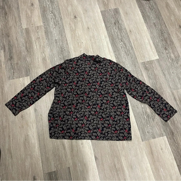 Croft & Barrow Mockneck Red Cardinal Bird Shirt - Size 2X - Picture 5 of 5